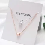 D0007-925純銀小蠻腰項鍊 (銀)