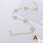 D0040-Meng Vogue韓系爆款四葉草鑲鑽手鍊
