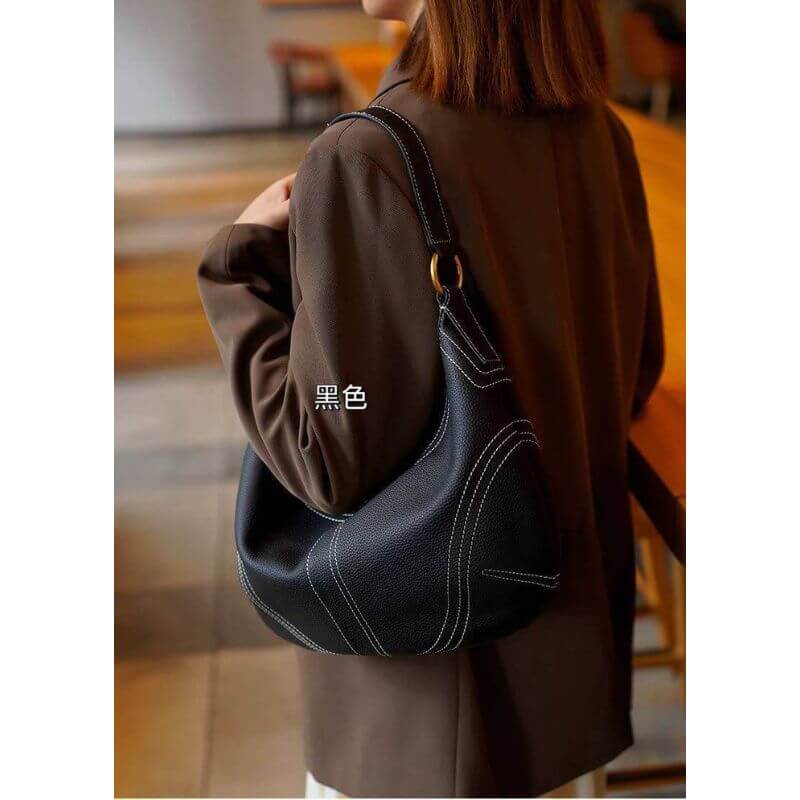 1 D0196P-516097-25牛皮半月形兩用包-預購:圖片 1